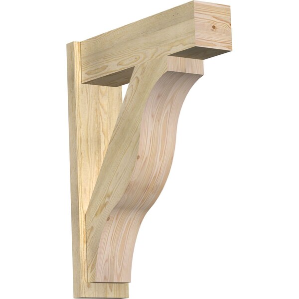 Ekena Millwork Funston Block Rough Sawn Outlooker, Douglas Fir, 8"W x 28"D x 36"H OUT08X28X36FST05RDF - main